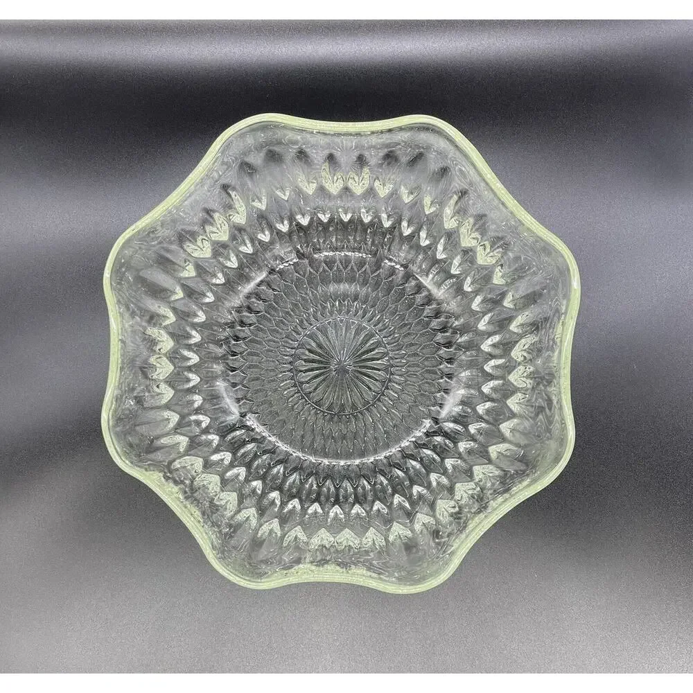 Unmarked clear fluted